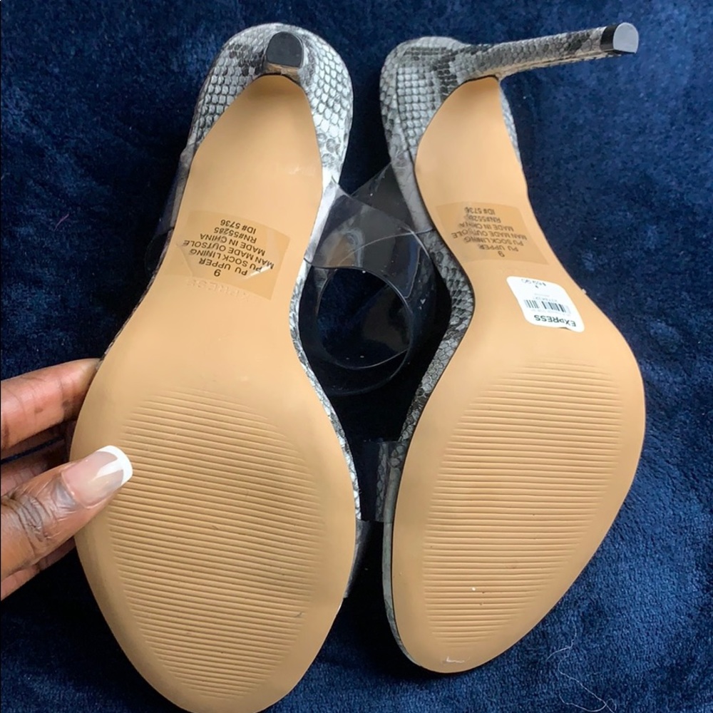 *NEW*Python Base Clear Strap Stiletto - Picture 2 of 2